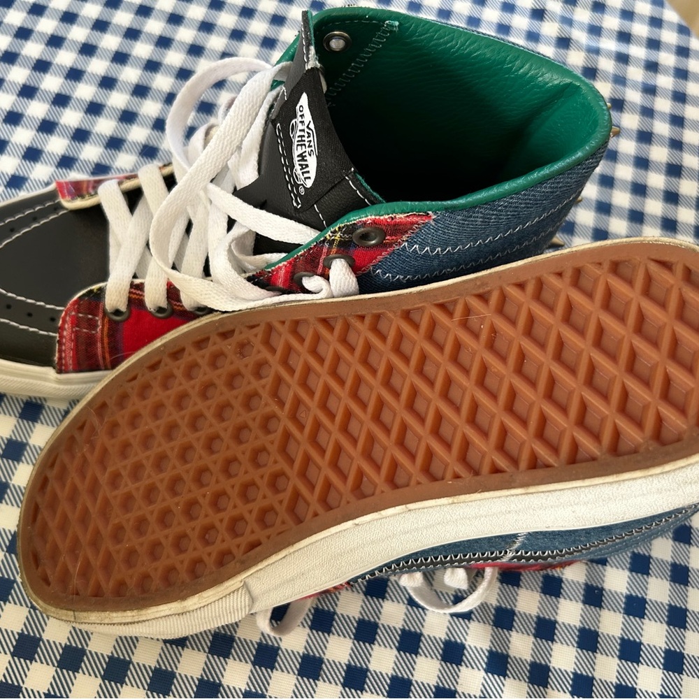 Vans High-Top Sneakers - Black, Red, Green punk ! - Picture 8 of 9